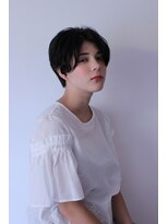 アトリエサニーデイ(atelier SUNNY DAY)&nbsp;ショート/メンズ/センター分け/パーマ/メンズライク/アッシュ