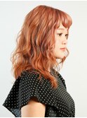 〈wave佐藤店〉インナーカラー フリンジウェーブ セシルカット