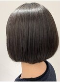 髪質改善ストレート×ボブ