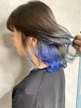 セシルヘアー(CECIL hair) CECIL 下北沢 インナーカラー×インナーブルー