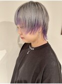 ミニウルフ×インナーカラー