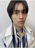 センターパートマッシュ刈り上げROMMY.Homme