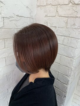 アジールヘア 所沢プロペ通り店(agir hair) ショート×ピンクカラー