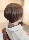 20代30代40代小顔ひし形前下がりショートボブ