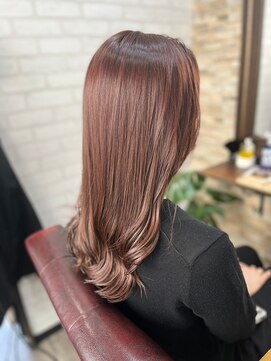 ハサミバイアトリエナガノ 千葉(8sami by atelier nagano) デザインカラー／レイヤーカット/ウエットヘア/オリーブベージュ