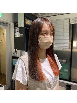 ルイス(L'wis) ジュワッとオレンジインナーカラー♪