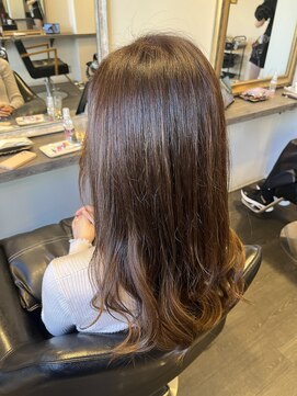 ヘアーアンドメイクアップ ケー インターナショナル 神楽坂(Ke' International) ナチュラルベージュ　ベージュカラー　透明感カラー