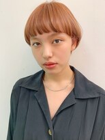 ダブ アオヤマ(DaB AOYAMA)&nbsp;まろやかベージュがかわいいマッシュショート【モリ】 / 前髪