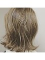 オーブ ヘアー シュマン 川口店(AUBE HAIR chemin by EEM) ぱつっとアッシュグレージュ