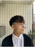 ハイライト/マッシュパーマ/ウルフ/アッシュブラック1
