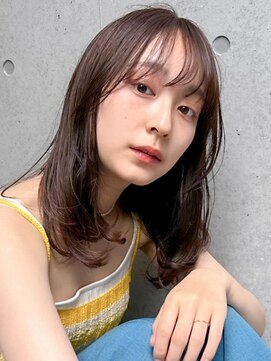 オーブ ヘアー エイル 苫小牧店(AUBE HAIR ail) 大人可愛いナチュラルブラウン/20代30代40代/ミディアム