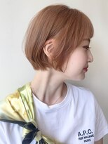 モリオフロムロンドン 原宿本店(morio from London)&nbsp;【morio原宿】ショートボブ オレンジ 暖色カラー