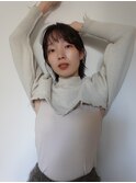 ショートボブ/バングカット/バイカルテ(藤原美奈)