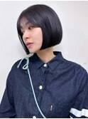 ダブルカラー/大人ボブ/黒髪スタイル/髪質改善/縮毛矯正