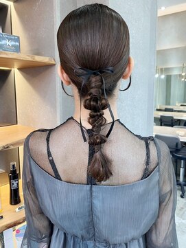 ロンド ボーイ 表参道(Lond BOY) ウェーブミディアム×縮毛矯正ヘアセット/ヘアアレンジ[表参道]