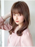 外ハネ顔周りレイヤー