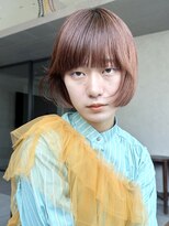 ミニボブ_斜めバンググレージュカラー_39559