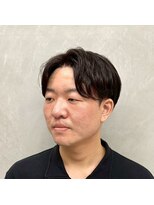 サームマン 人形町(SARM MAN)&nbsp;大人の艶感マッシュ×センターパート/黒髪/毛流れ