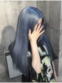色落ちも綺麗なブルーシルバー