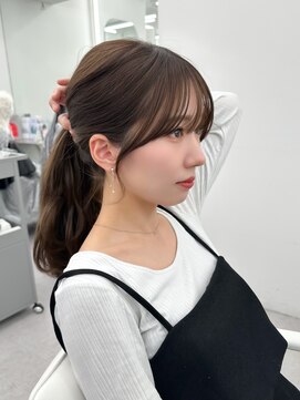 アマトウキョウ アユンチェ(AMA TOKYO×AYUNCHE) 前髪顔まわり韓国ヘアレイヤーカットサイドバンク2wayバンク韓国