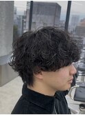 シャドウパーマ波巻きスパイラルパーマウルフパーマ名古屋駅栄駅