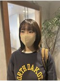 髪質改善カラー×外はねボブ