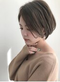 ♪前下がりショートボブハンサムショートカット上手い錦糸町ケア