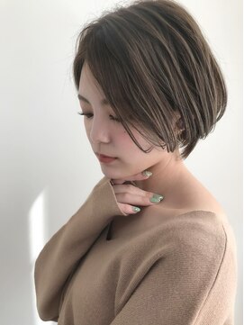 ♪前下がりショートボブハンサムショートカット上手い錦糸町ケア
