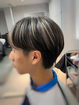 トゥーン 川崎店(TOON) 毛流れパーマ/ハイライト/センターパート