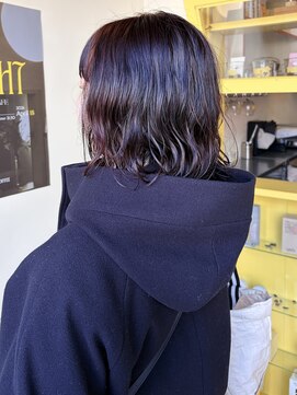 ヒントステーション(HINTSTATION) 〈浅草 半個室〉ボブパーマ/ピンクブラウン