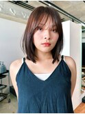 小顔ボブ/艶カラー/前髪カット/髪質改善