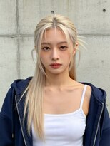 エイチ ウルフカット 大阪梅田(811)&nbsp;レイヤーボブヘアカラーバレイヤージュ50代くるみちゃんヘア
