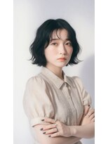 コートフィールエー(CO_T feel.a)&nbsp;黒髪でも重くならないふんわり波ウェーブボブ