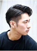 ショートアップバングビジネススタイル爽やか清潔感理容室床屋