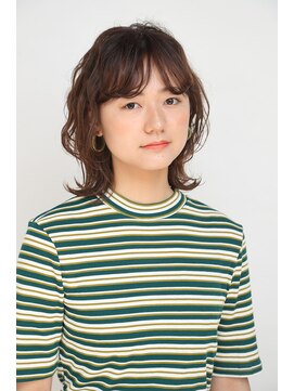 オーガニックエコ 川越(organic+eco) 外ハネセンターパートミディ【川越/イルミナカラー/ヘッドスパ】