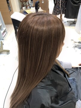 美容室 パルス 静岡鷹匠店(PALS) 髪質改善　オリーブベージュ　ハイライトカラー