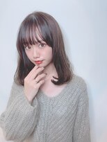 イース バイ アンブルリュクス 北千住(Ease by amble luxe)&nbsp;前髪くびれイメチェンイヤリングカラーラベンダーカラー