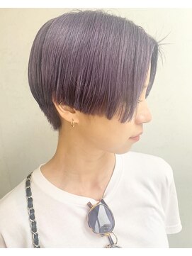 遊人セントラル(CENTRAL) [心斎橋/難波］ホワイトラベンダー☆センターパートショート