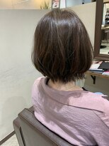 バグズ ヘアデザイン 桔梗が丘店(Baguz HAIR DESIGN)&nbsp;うる艶髪/グレージュアッシュ×ぶつ切りボブ20代30代40代50代