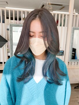 フリーダムメルシー(freedom Merci) ■インナーターコイズ　韓国風ロング