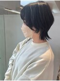 癖毛を生かした襟足長めショート