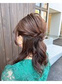 〈guri〉お呼ばれ♪キレイめハーフアップ♪