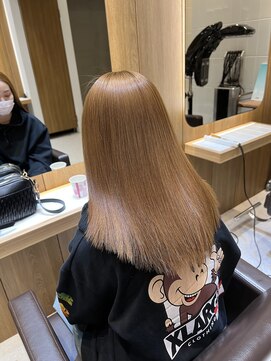 アレンヘアー 松戸店(ALLEN hair) ブリーチなしミルクティーベージュ【松戸/ブリーチなしカラー】