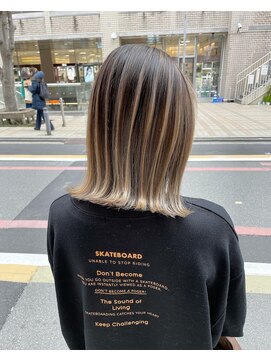 タオ 河原町(Tao) ボブとバレイヤージュ