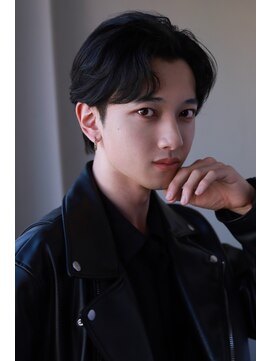 メンズカット バイ ソイクフ(メンズカット by SOY-KUFU) MEN'S HAIRアッシュブラックマッシュパーマ