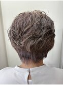 40代50代白髪染めホワイトピンクショートフェイスフレーミング