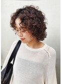 くるくるショートパーマカーリヘアハードパーマプードルパーマ