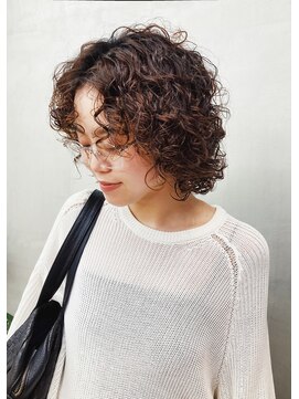 トオ(TOH) くるくるショートパーマカーリヘアハードパーマプードルパーマ