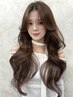 カット+カラー+2Stepトリートメント￥14000（韓国/韓国ヘア/レイヤーカット）