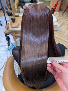 ロンドロゼ 池袋(Lond rose) イメチェン外ハネボブ美髪×ブリーチなしレイヤー韓国[池袋]